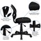 Emma and Oliver Mid-Back Mesh Swivel Task Office Chair with Curved Square Back
